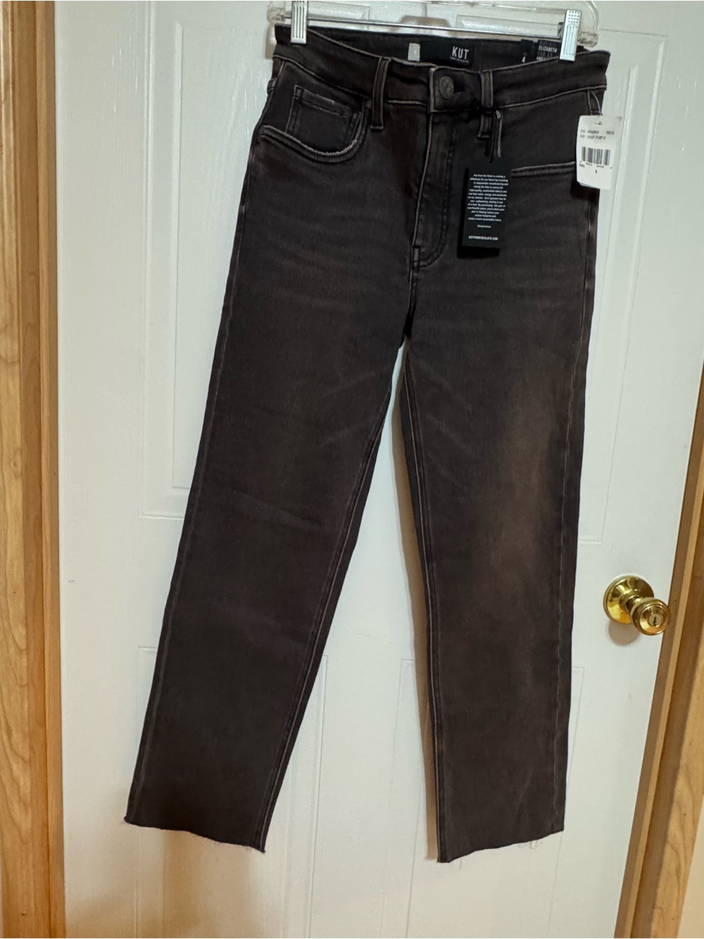 KUT From The Kloth Sz 4 High-Rise Ankle Gray Jeans NWT😊😊